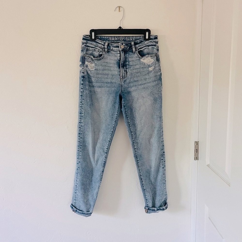 American eagle acid wash mom jeans